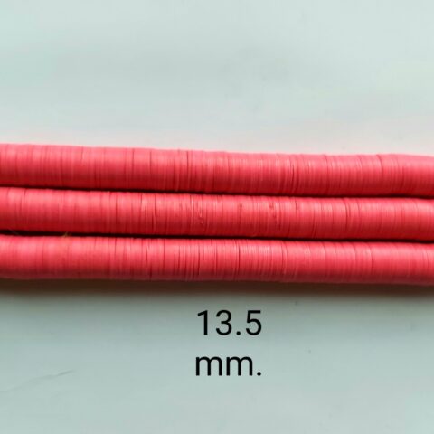 14 mm. African vinyl beads, pink, durable and stylish crafting supplies