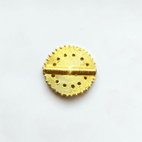 Gold plated Ashanti brass connector