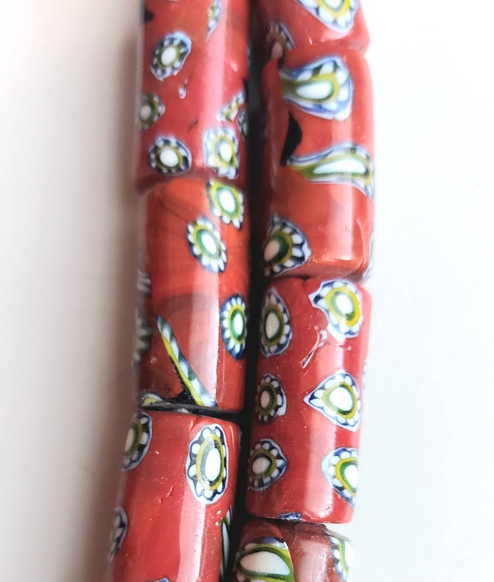 26 melted Indian glass beads 26 melted Indian glass beads - Image 2