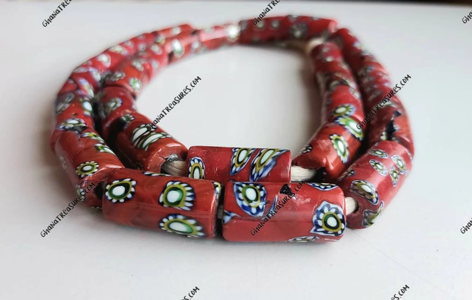 26 melted Indian glass beads 26 melted Indian glass beads