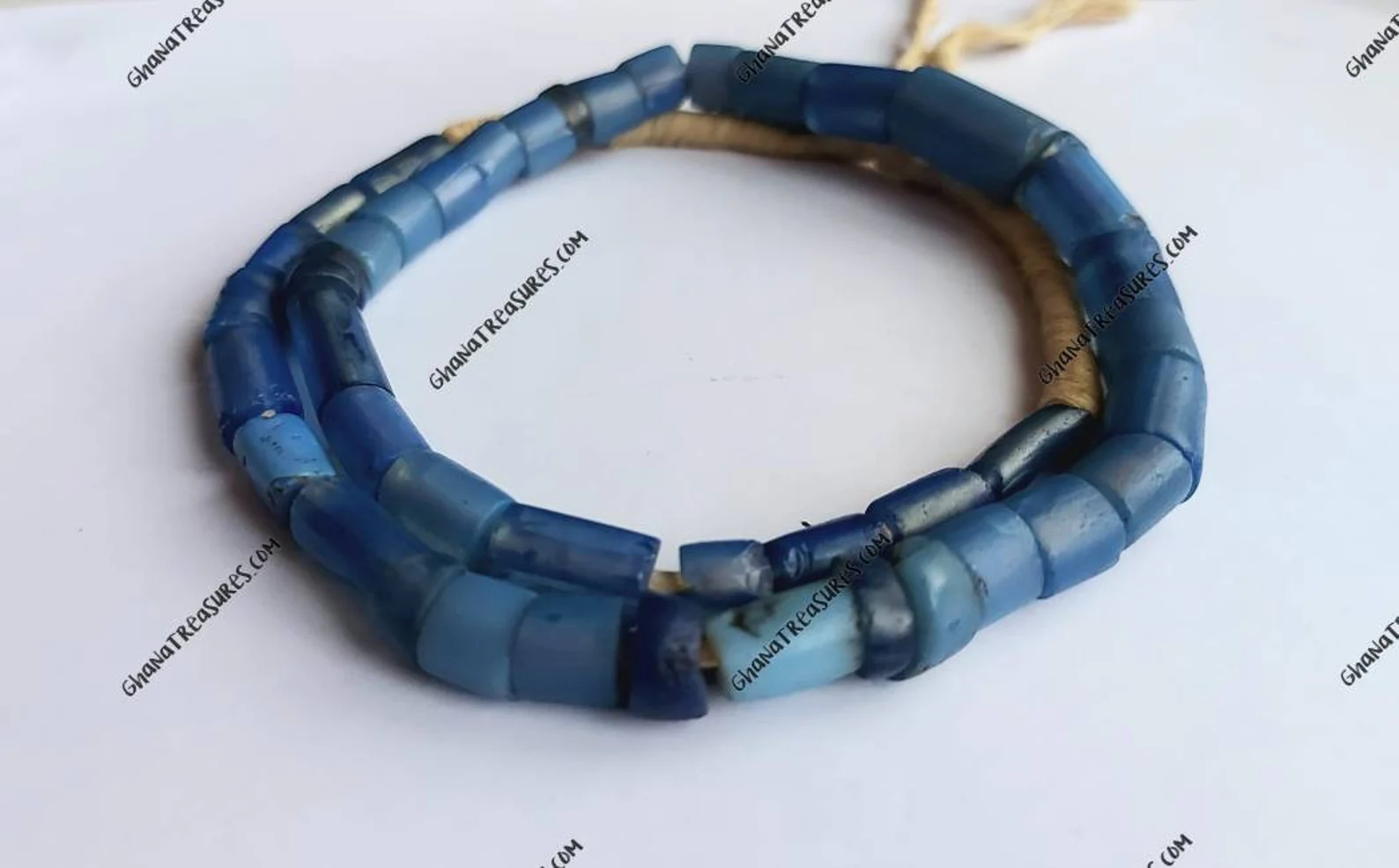 42 translucent Russian blue beads #2 42 translucent Russian blue beads #2