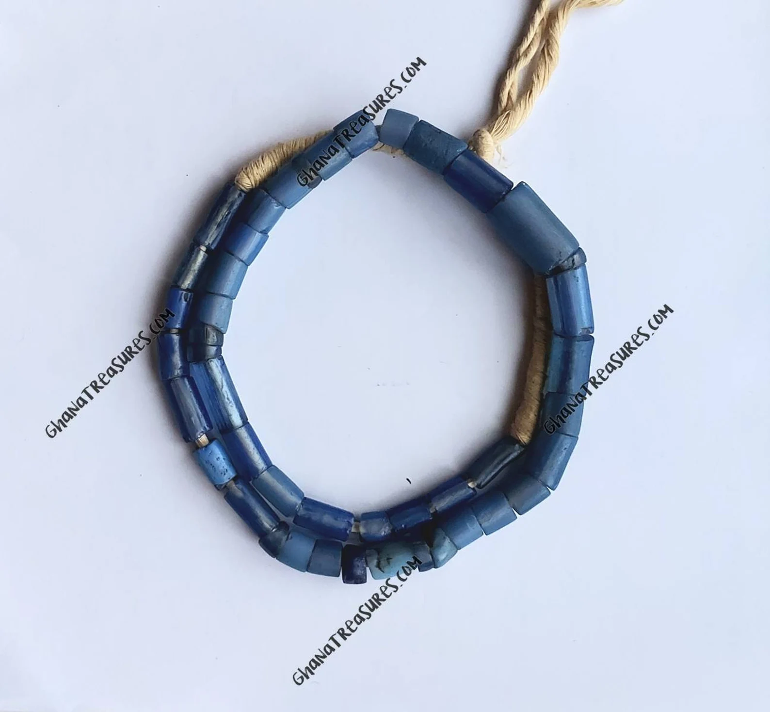 42 translucent Russian blue beads #2 42 translucent Russian blue beads #2 - Image 2