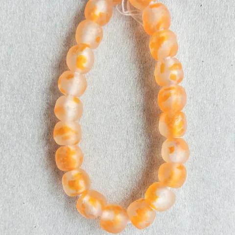 21 recycled glass beads