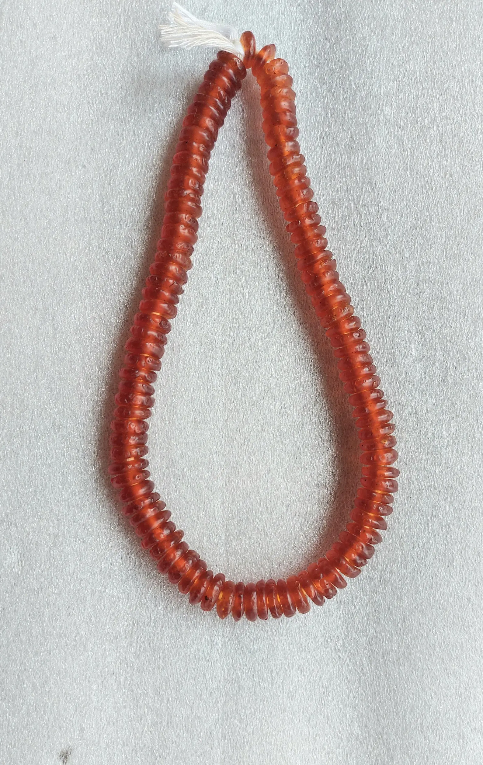 100 clear glass spacer beads, 16 inches string 100 clear glass spacer beads, 16 inches string - Image 2