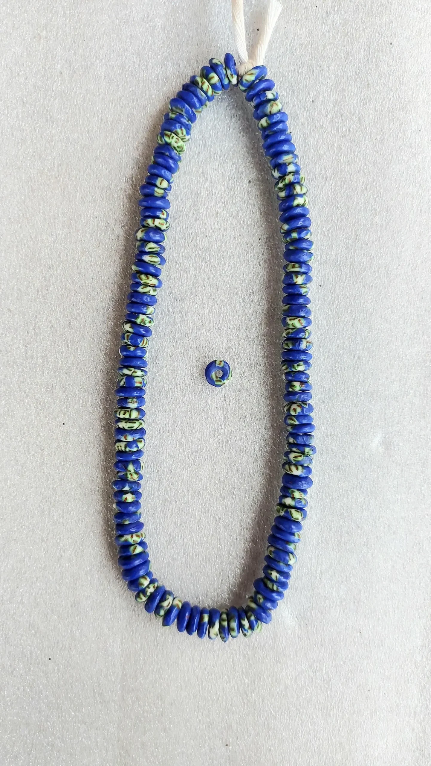 115+ African melted glass spacers, rondelle beads, 10-11 mm.diameter 115+ African melted glass spacers, rondelle beads, 10-11 mm.diameter